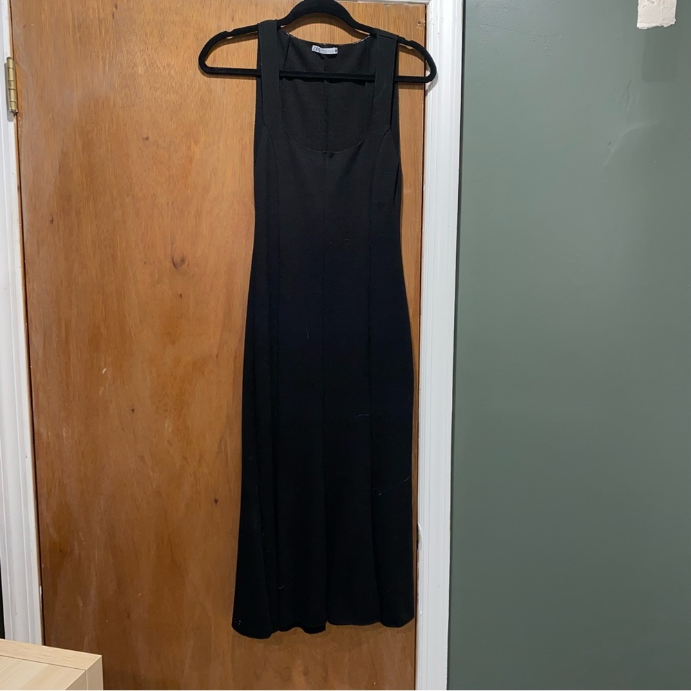 Zara soft knit midi dress